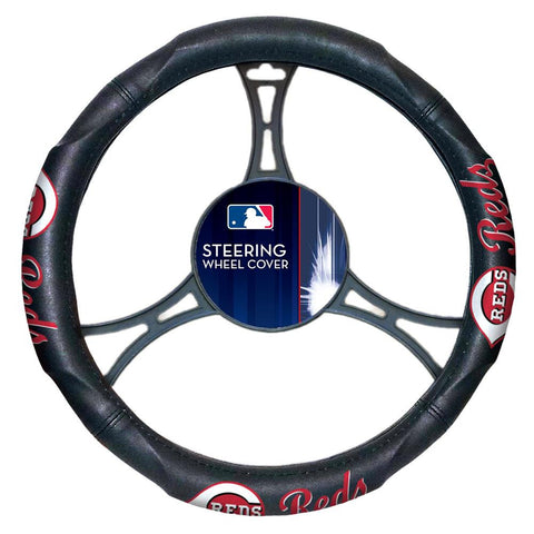 Cincinnati Reds MLB Steering Wheel Cover (14.5 to 15.5)