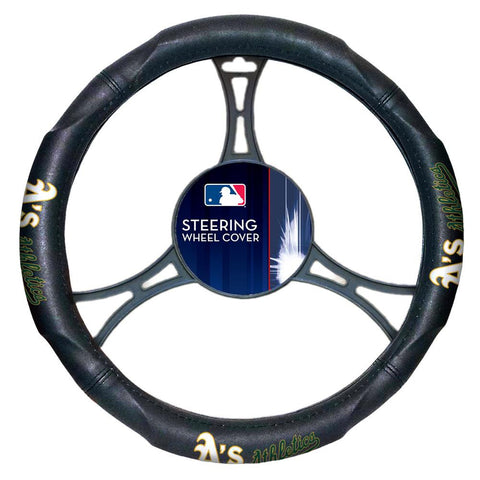 Oakland Athletics MLB Steering Wheel Cover (14.5 to 15.5)