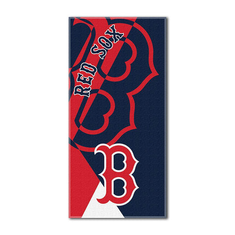 Boston Red Sox MLB ?Puzzle? Over-sized Beach Towel (34in x 72in)