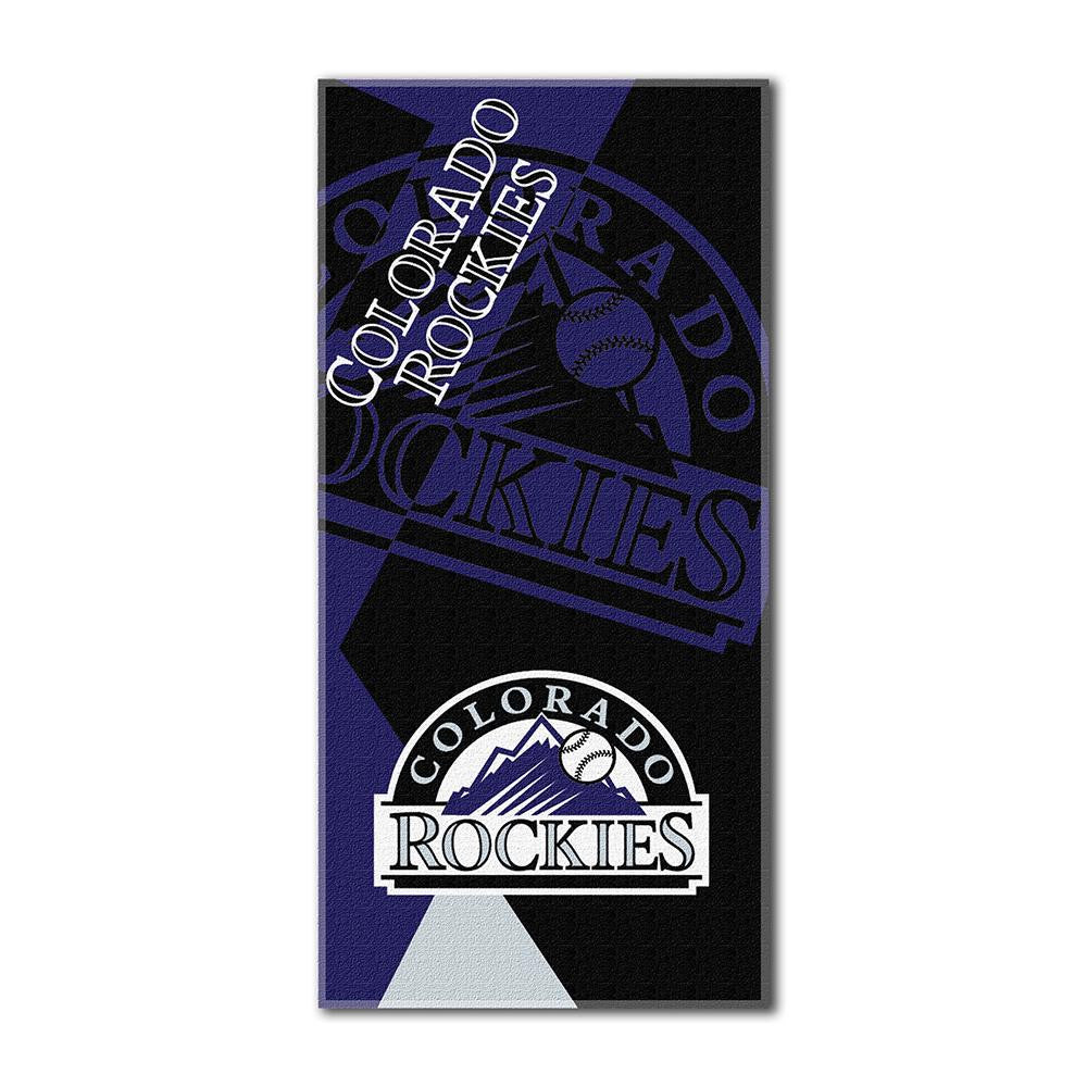 Colorado Rockies MLB ?Puzzle? Over-sized Beach Towel (34in x 72in)