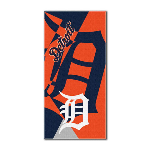 Detroit Tigers MLB ?Puzzle? Over-sized Beach Towel (34in x 72in)