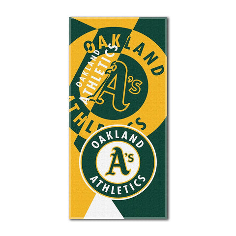 Oakland Athletics MLB ?Puzzle? Over-sized Beach Towel (34in x 72in)