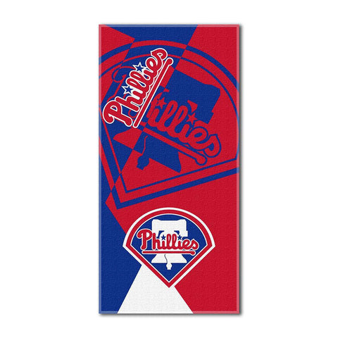 Philadelphia Phillies MLB ?Puzzle? Over-sized Beach Towel (34in x 72in)