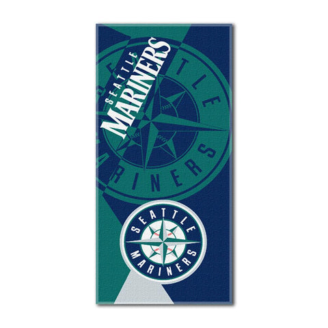 Seattle Mariners MLB ?Puzzle? Over-sized Beach Towel (34in x 72in)