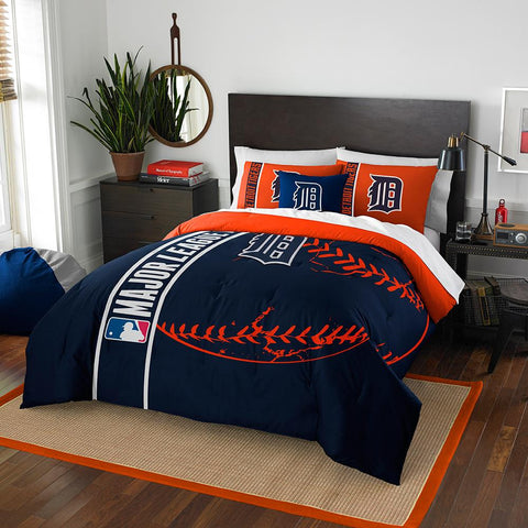 Detroit Tigers MLB Full Comforter Set (Soft & Cozy) (76 x 86)