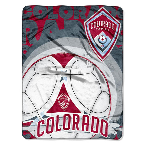 Colorado Rapids MLS Micro Raschel Blanket (TechnoSeries) (46in x 60in)