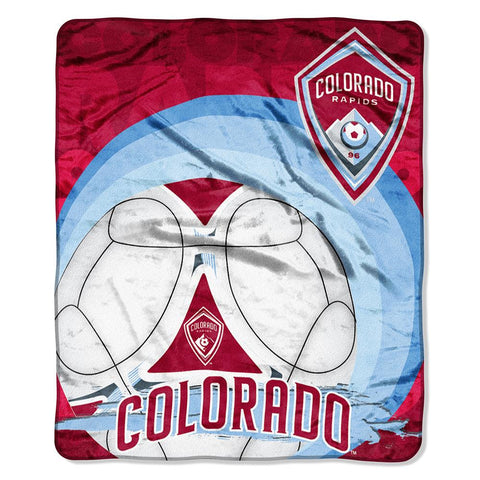 Colorado Rapids MLS Royal Plush Raschel Blanket (50x60)