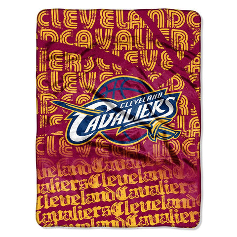 Cleveland Cavaliers NBA Micro Raschel Blanket (Redux Series) (46in x 60in)