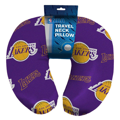Los Angeles Lakers NBA Beadded Spandex Neck Pillow (12in x 13in x 5in)