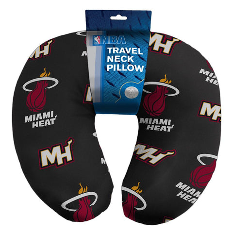 Miami Heat NBA Beadded Spandex Neck Pillow (12in x 13in x 5in)