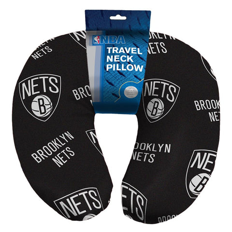 Brooklyn Nets NBA Beadded Spandex Neck Pillow (12in x 13in x 5in)