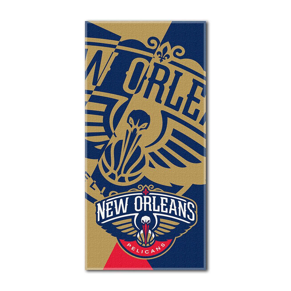 New Orleans Pelicans NBA ?Puzzle? Over-sized Beach Towel (34in x 72in)
