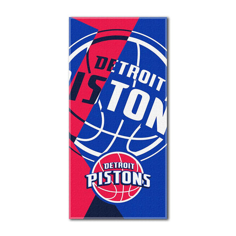 Detroit Pistons NBA ?Puzzle? Over-sized Beach Towel (34in x 72in)
