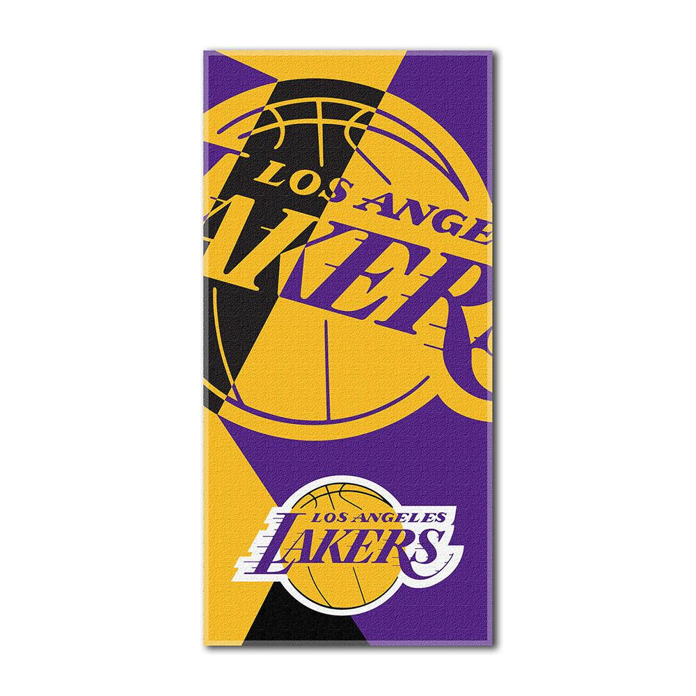 Los Angeles Lakers NBA ?Puzzle? Over-sized Beach Towel (34in x 72in)