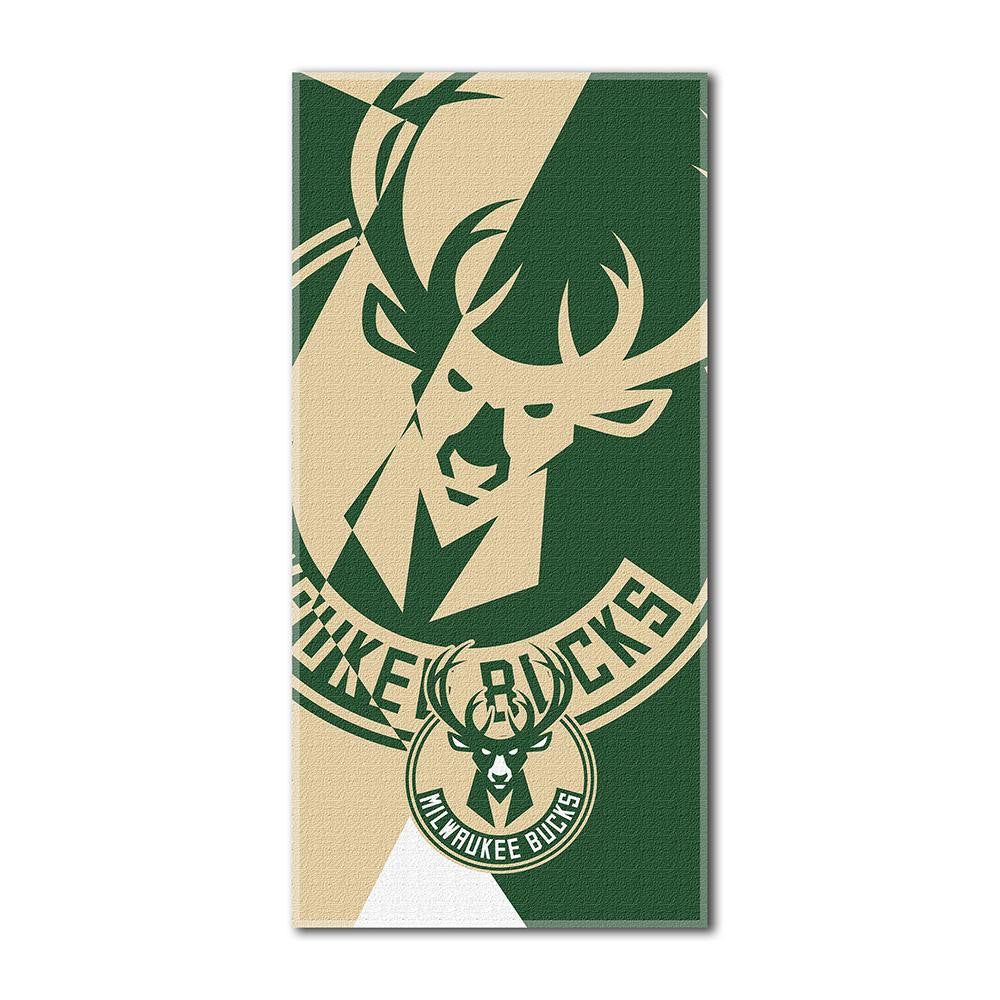 Milwaukee Bucks NBA ?Puzzle? Over-sized Beach Towel (34in x 72in)