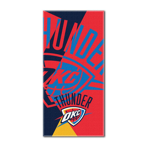 Oklahoma City Thunder NBA ?Puzzle? Over-sized Beach Towel (34in x 72in)