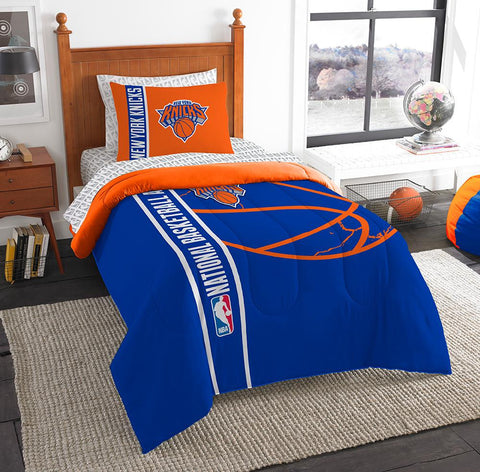 New York Knicks NBA Twin Comforter Bed in a Bag (Soft & Cozy) (64in x 86in)