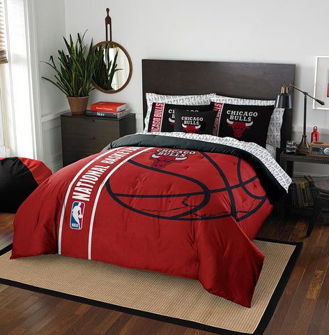 Chicago Bulls NBA Full Comforter Bed in a Bag (Soft & Cozy) (76in x 86in)
