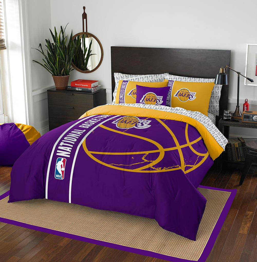 Los Angeles Lakers NBA Full Comforter Bed in a Bag (Soft & Cozy) (76in x 86in)