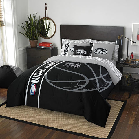 San Antonio Spurs NBA Full Comforter Bed in a Bag (Soft & Cozy) (76in x 86in)