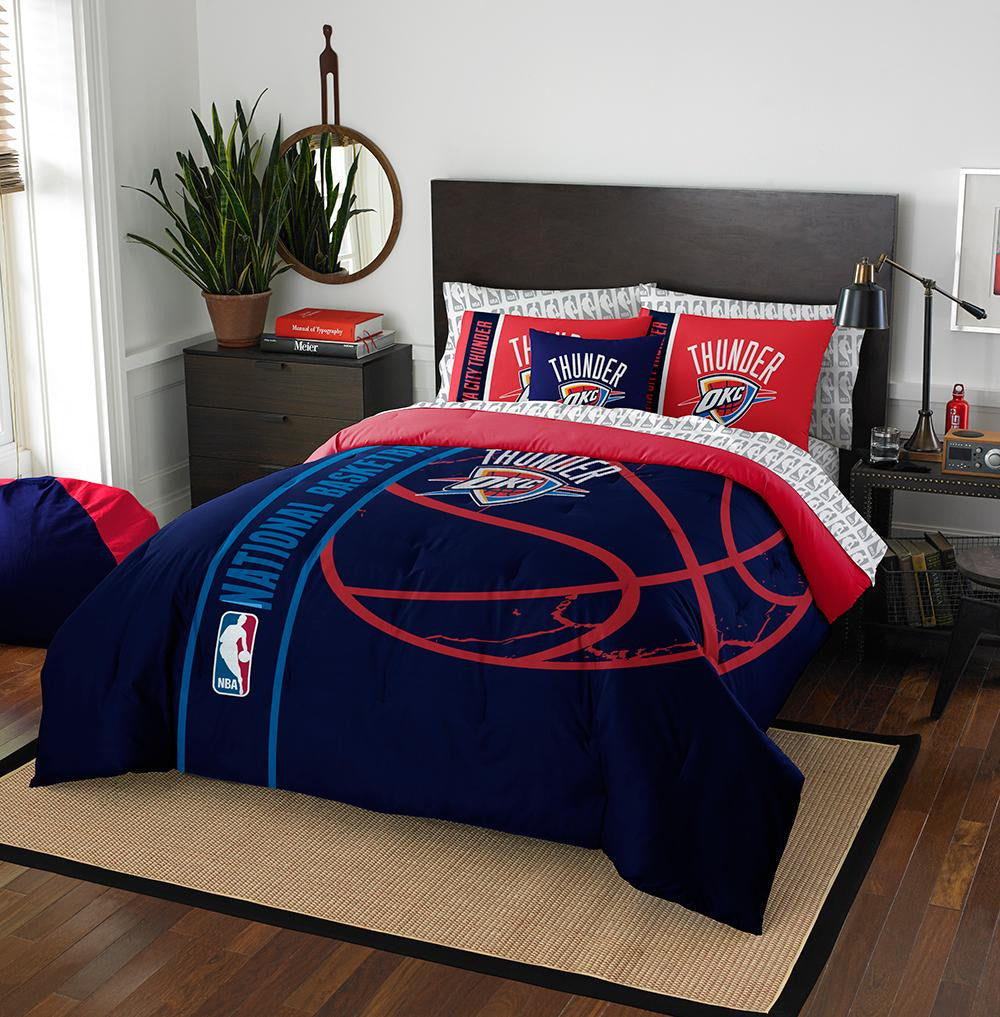 Oklahoma City Thunder NBA Full Comforter Bed in a Bag (Soft & Cozy) (76in x 86in)