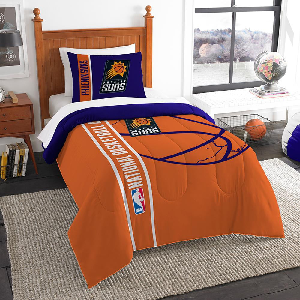 Phoenix Suns NBA Printed Comforter & Sham Set (Twin) (64 x 86)