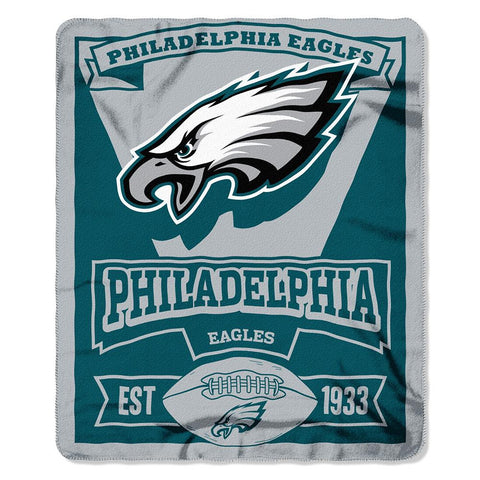 Philadelphia Eagles NFL Light Weight Fleece Blanket (Marque Series) (50inx60in)