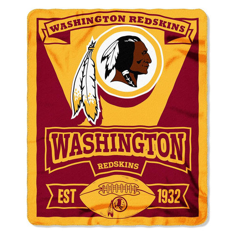 Washington Redskins NFL Light Weight Fleece Blanket (Marque Series) (50inx60in)