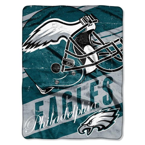 Philadelphia Eagles NFL Micro Raschel Blanket (Deep Slant Series) (46in x 60in)