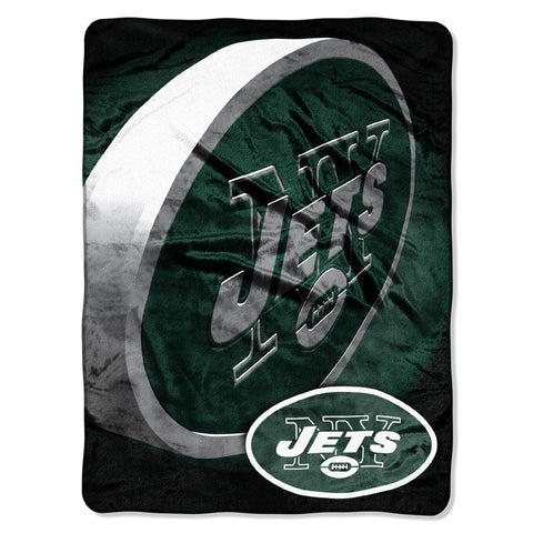 New York Jets NFL Micro Raschel Blanket (Bevel Series) (80x60)