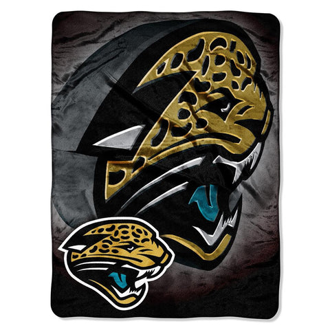 Jacksonville Jaguars NFL Micro Raschel Blanket (Bevel Series) (80x60)