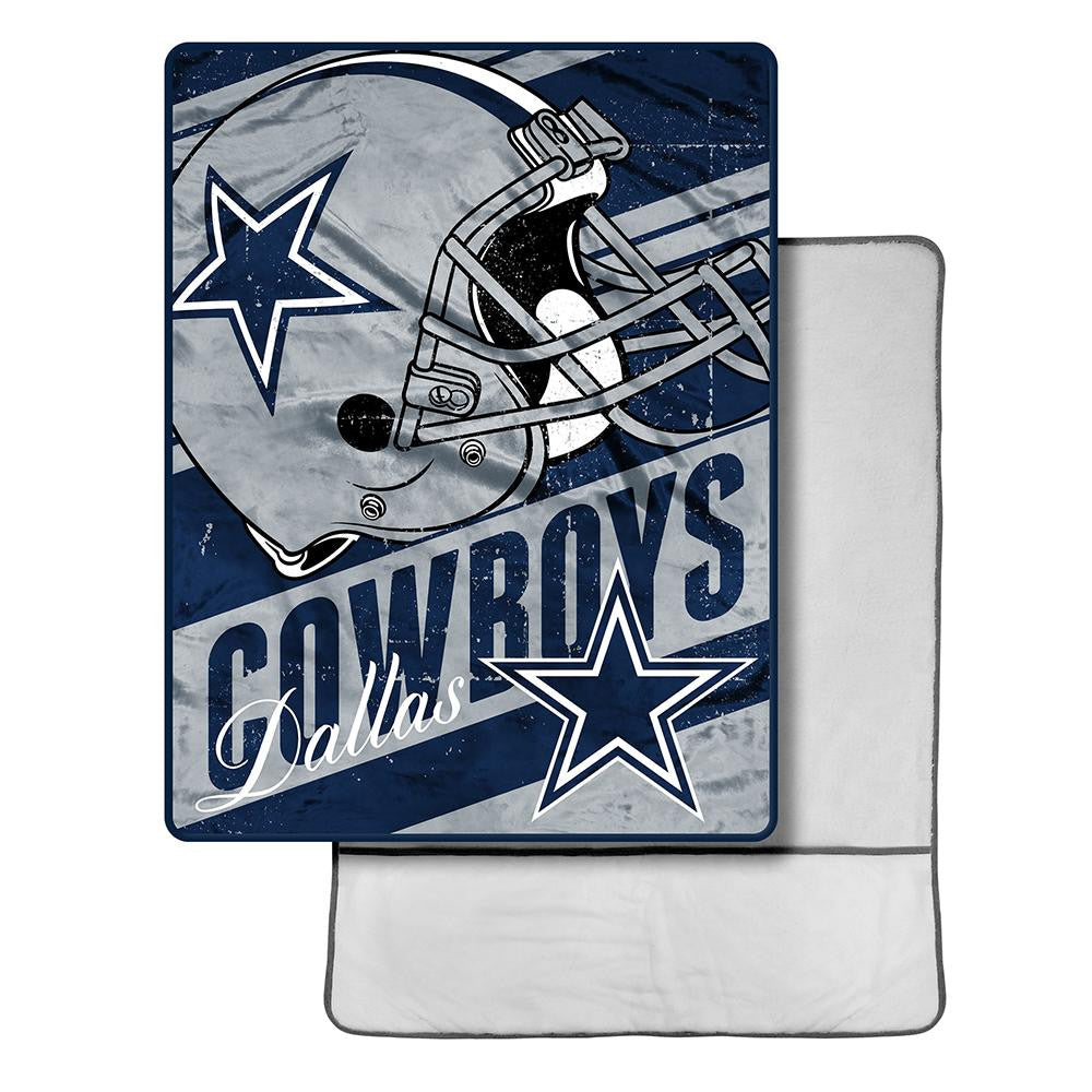 Dallas Cowboys NFL Micro Sherpa Throw with Foot Pocket