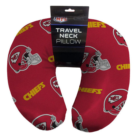 Kansas City Chiefs NFL Beadded Spandex Neck Pillow (12in x 13in x 5in)