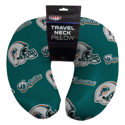 Miami Dolphins NFL Beadded Spandex Neck Pillow (12in x 13in x 5in)