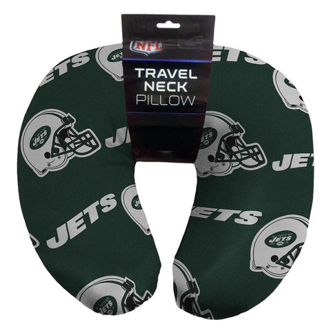 New York Jets NFL Beadded Spandex Neck Pillow (12in x 13in x 5in)