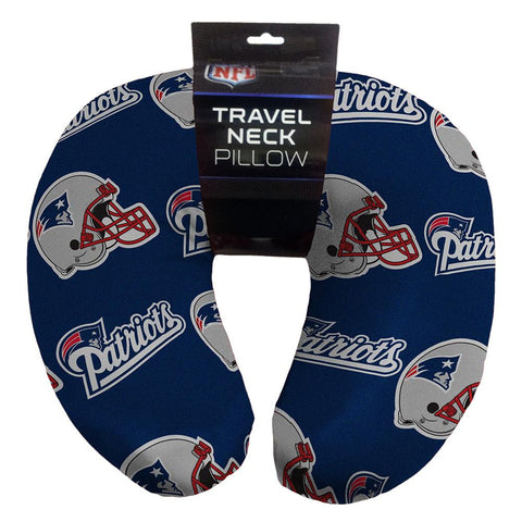 New England Patriots NFL Beadded Spandex Neck Pillow (12in x 13in x 5in)