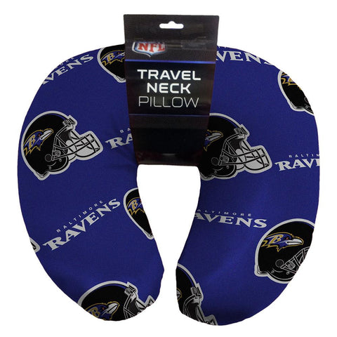 Baltimore Ravens NFL Beadded Spandex Neck Pillow (12in x 13in x 5in)