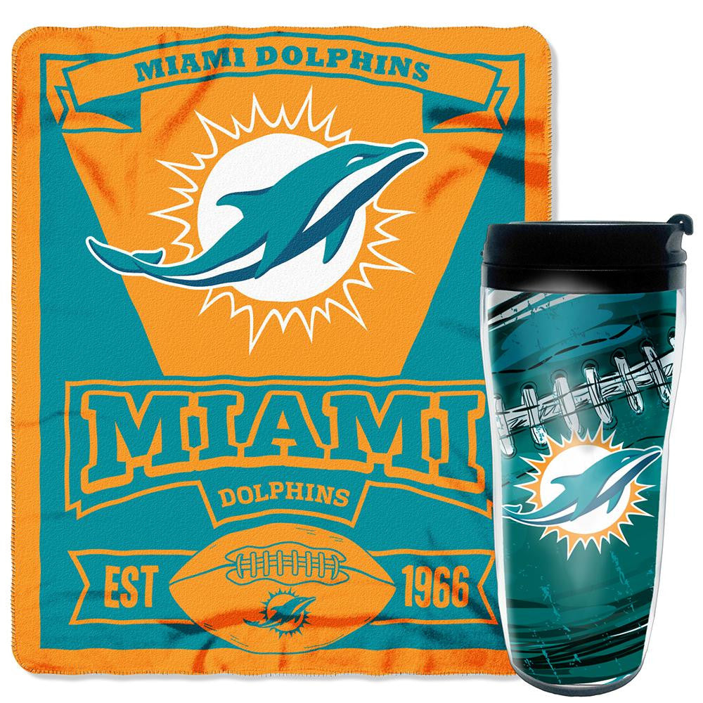 Miami Dolphins NFL Mug 'N Snug Set