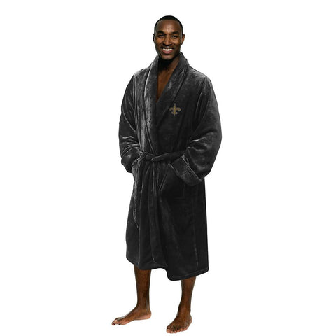 New Orleans Saints NFL Men's Silk Touch Bath Robe (S-M)