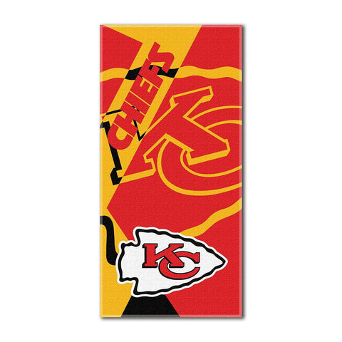 Kansas City Chiefs NFL ?Puzzle? Over-sized Beach Towel (34in x 72in)