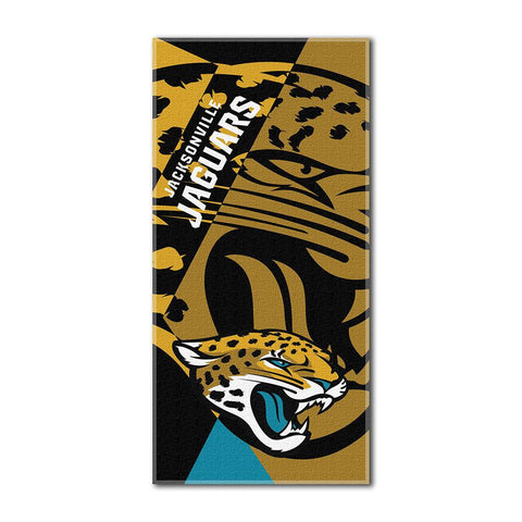 Jacksonville Jaguars NFL ?Puzzle? Over-sized Beach Towel (34in x 72in)