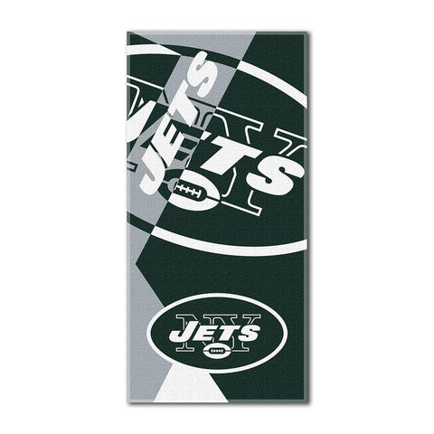 New York Jets NFL ?Puzzle? Over-sized Beach Towel (34in x 72in)