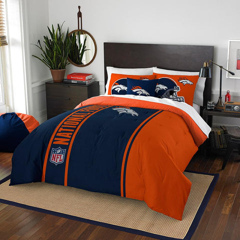 Denver Broncos NFL Full Comforter Set (Soft & Cozy) (76 x 86)
