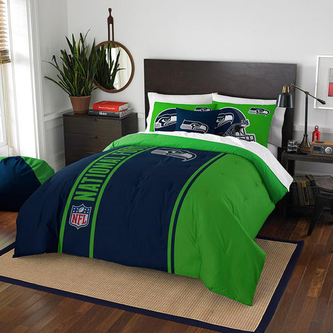 Seattle Seahawks NFL Full Comforter Set (Soft & Cozy) (76 x 86)