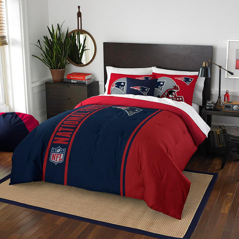 New England Patriots NFL Full Comforter Set (Soft & Cozy) (76 x 86)