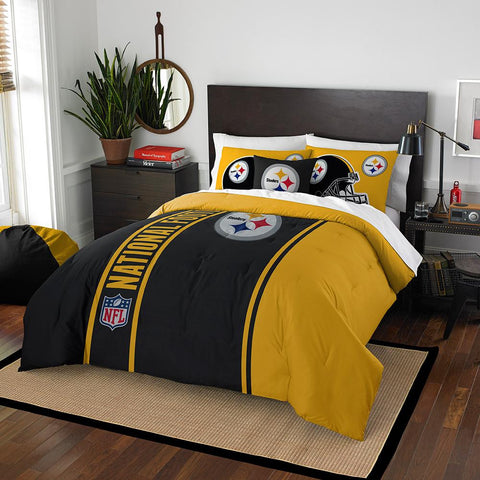 Pittsburgh Steelers NFL Full Comforter Set (Soft & Cozy) (76 x 86)