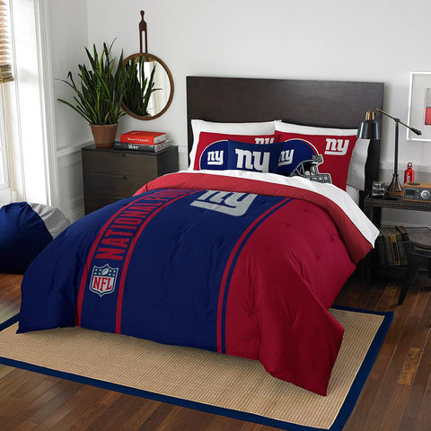 New York Giants NFL Full Comforter Set (Soft & Cozy) (76 x 86)