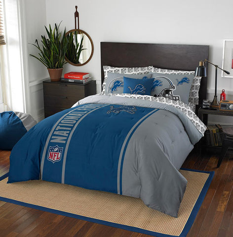 Detroit Lions NFL Full Comforter Bed in a Bag (Soft & Cozy) (76in x 86in)