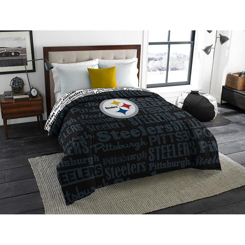 Pittsburgh Steelers NFL  Full Comforter (Anthem) (76 x 86)