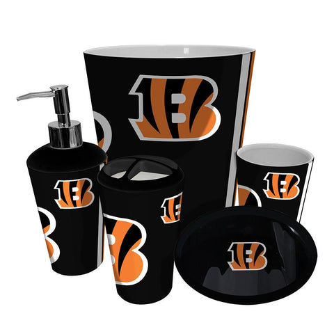 Cincinnati Bengals NFL Complete Bathroom Accessories 5pc Set